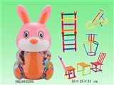 OBL663205 - 聪明棒积木兔罐670PCS     (中、英文包装）
