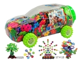 OBL663225 - The leaves snowflake grain blocks cart can of 850 PCS