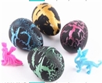 OBL663603 - Large black cracks resurrection dinosaur egg