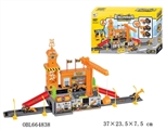 OBL664838 - The parking lot with three plastic truck series