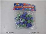 OBL665022 - 50只庄三款混装玻璃珠（1.6cm）