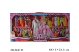 OBL665133 - 11 "real wedding dress barbie with 28 clothes can change