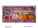 OBL665134 - 11 "real barbie body with magic wand phone comb and 26 dress shoes