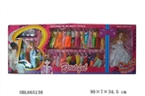 OBL665138 - 11 "real body gift of barbie with 40 clothes wear accessories