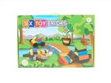 OBL665382 - 138 pieces of six wooden area