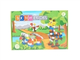 OBL665383 - 188 pieces of six wooden area