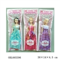 OBL665396 - 11.5 -inch braid princess real live hand three
