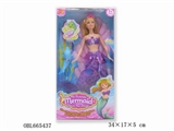 OBL665437 - 11.5 inch double IC lights flash mermaid with dolphins