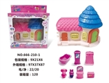 OBL665977 - 卡通别墅配家具（两款混装）