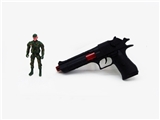 OBL666440 - Solid color flint gun with soldiers
