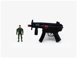 OBL666526 - Solid color flint gun with soldiers
