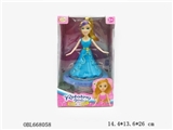 OBL668058 - Electric universal rotating light is a beautiful girl with music