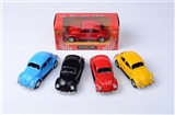 OBL668724 - 1:32 alloy car driving back door beetle 4 color orange