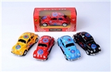 OBL668729 - 1:32 alloy back to drive door beetle printing 4 color orange