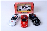 OBL668735 - 1:32 alloy back door driving ferrari car 4 color orange