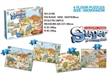 OBL669179 - 4 in 1 puzzle dinosaur