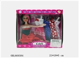 OBL669384 - Barbie fashion with four sets of clothes
