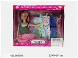 OBL669386 - Barbie fashion with four sets of clothes