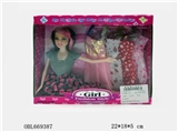 OBL669387 - Barbie fashion with four sets of clothes