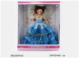 OBL669544 - 11 "11 joint wedding dress barbie with light music
