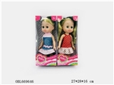 OBL669646 - 6.5 "DOLLS (4 asstd) 6.5 -inch doll 4 conventional 24 display box