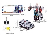 OBL669914 - 1:16 one-click easy deformation hummer car