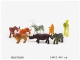 OBL670390 - OPP bag only 8 pack animals