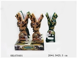 OBL670401 - Hand dinosaur head
