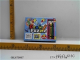 OBL670867 - 4 pack boxes of coloured drawing or pattern puzzle crayon