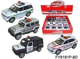 OBL671208 - 1:32合金路虎/牧马人/卡宴/奔驰警车
