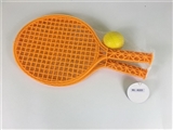 OBL671523 - With a small plastic tennis racket ball