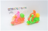 OBL671657 - Guy sitting bike (lighting) three color orange
