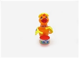 OBL672462 - On the OPP bag chain drums swing duck (yellow/orange color, orange)