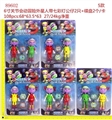 OBL672996 - 6 inch joint moving adventure aliens with seven lights doll two disc 2 5