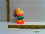 OBL673483 - Small five layer plum blossom rainbow ring yellow duck