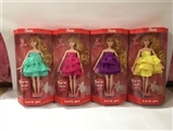 OBL673673 - 12 joint barbie 4 color skirt mixed with shoes bag