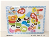 OBL675271 - Wooden puzzle magnetic insect Numbers