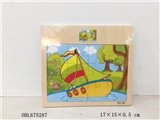 OBL675287 - 12 sailing wooden puzzles