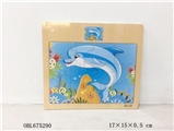 OBL675290 - 12 the dolphins wooden puzzles