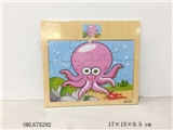 OBL675292 - 12 octopus wooden puzzles