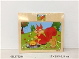 OBL675294 - 12 squirrels wooden puzzles
