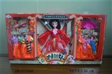 OBL675948 - High quality 12 inch joint real princess costume with 12 pieces clothes with ancient fan and ancient