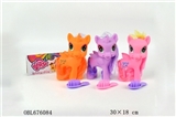 OBL676084 - Lovely pony doll A single phone three color orange