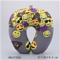 OBL677042 - Gray trajectory neck pillow