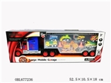 OBL677236 - Fire dragon portable container truck (receive a case drag 6 truck road signs)