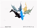 OBL677303 - 7 inch sharks whale 6 only