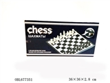 OBL677351 - National standard of chess, chess surface printing senior environmental protection, metallic paint s