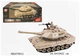 OBL678011 - Cross a small tank, the electrical package body 6 v batteries, 9 v battery, remote control without t