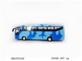 OBL678182 - 电子音乐玩具（大巴海陆空迷彩车3色混装）