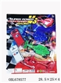 OBL678577 - Solid color sliding two police cars two equations vehicle with helicopters